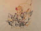 Chickens Feeding