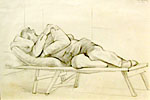 Asleep opn a Cot