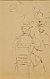 A Couple at a Café, Various Studies