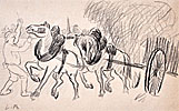 A Man with His Horse and Cart